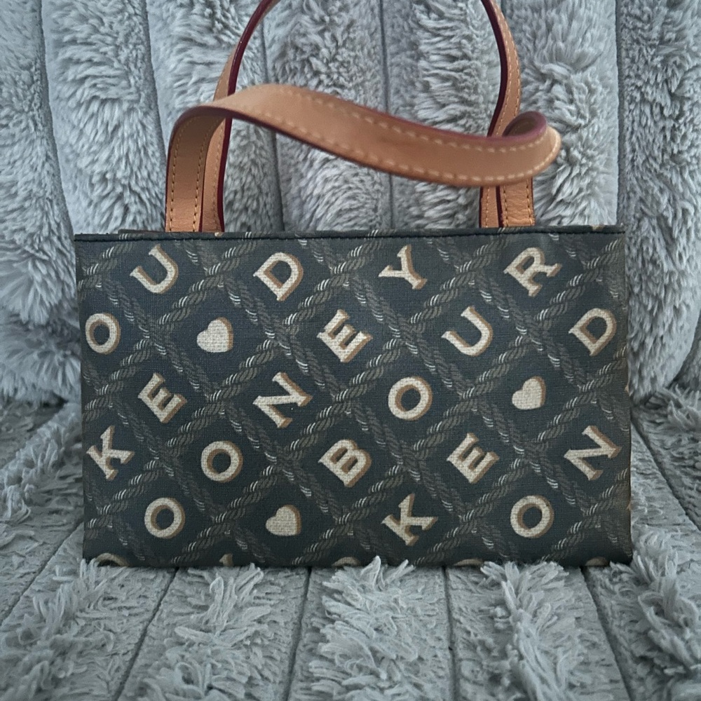 Dooney & Bourke Logo Mini Tote Satchel | Coated Canvas & Leather